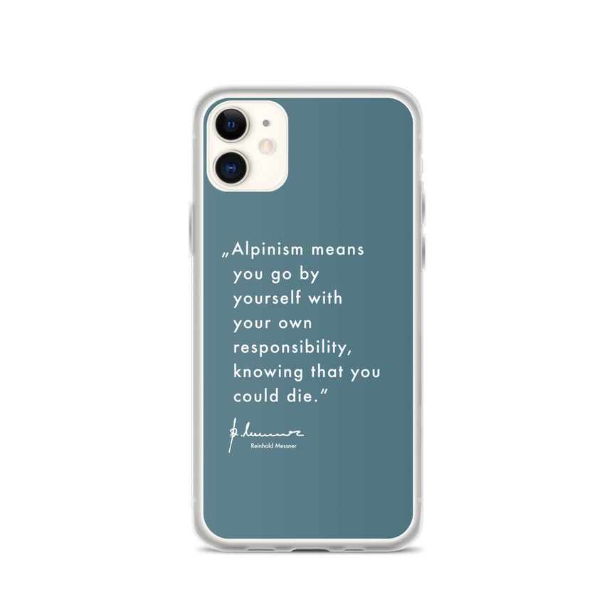 iPhone Case - Alpinism means - petrol