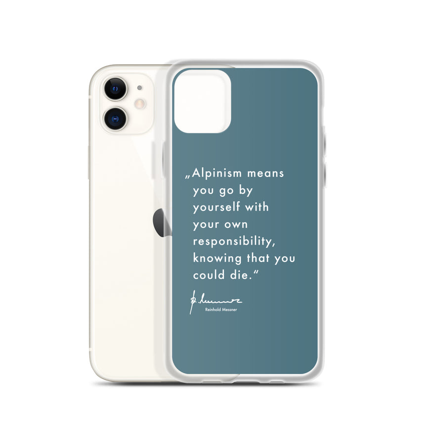 iPhone Case - Alpinism means - petrol