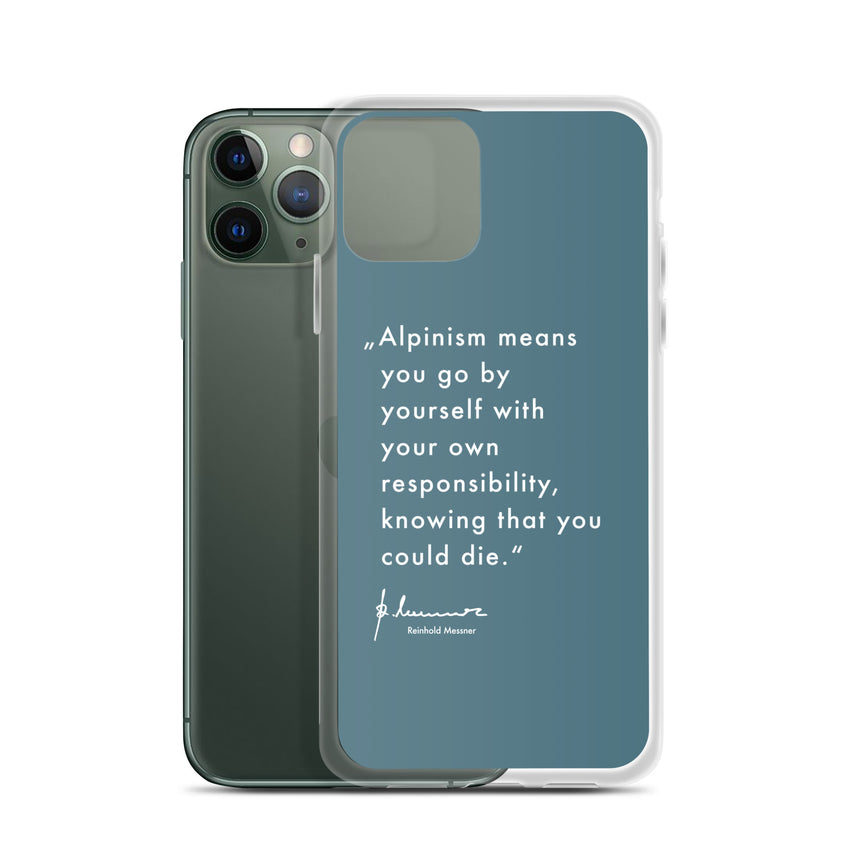 iPhone Case - Alpinism means - petrol