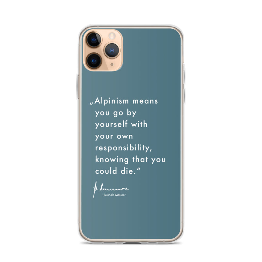 iPhone Case - Alpinism means - petrol