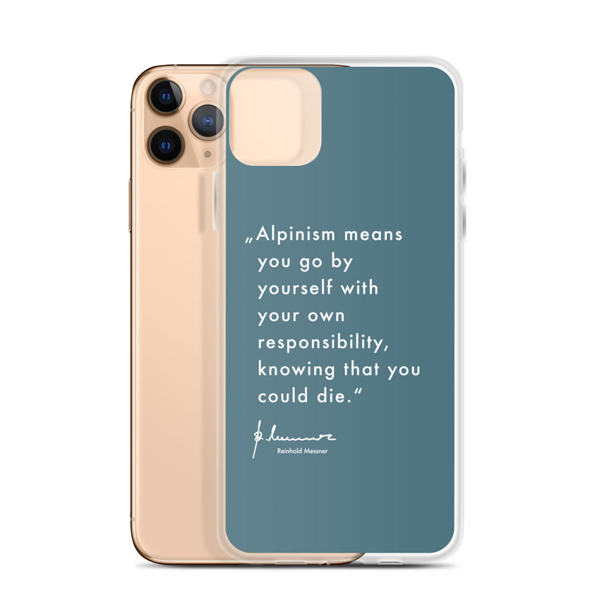 iPhone Case - Alpinism means - petrol