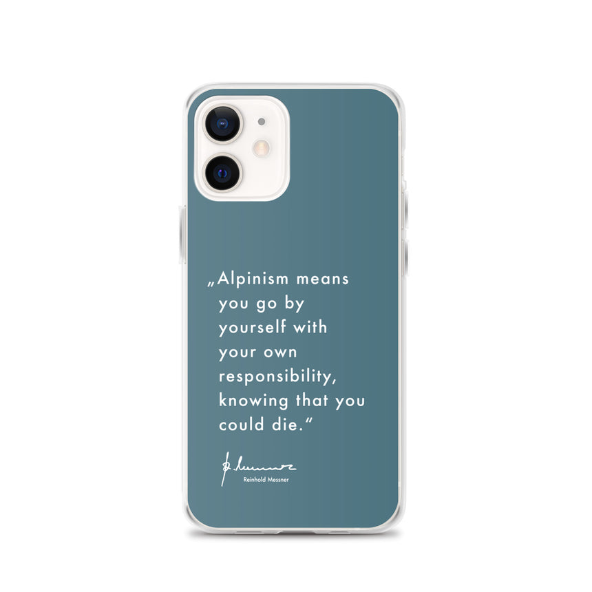 iPhone Case - Alpinism means - petrol