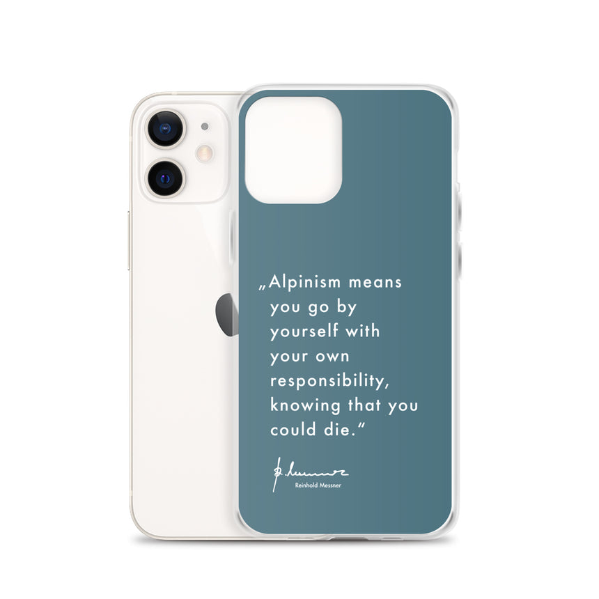 iPhone Case - Alpinism means - petrol