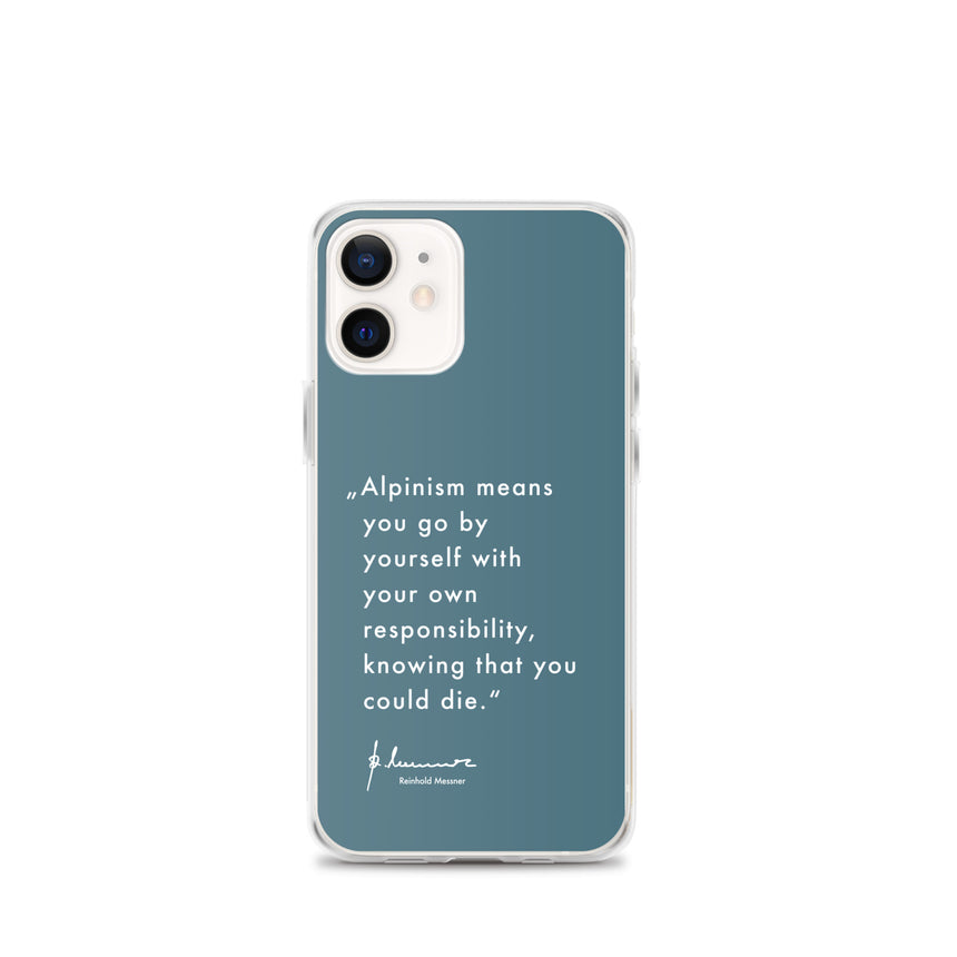 iPhone Case - Alpinism means - petrol