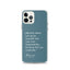 iPhone Case - Alpinism means - petrol