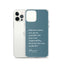 iPhone Case - Alpinism means - petrol