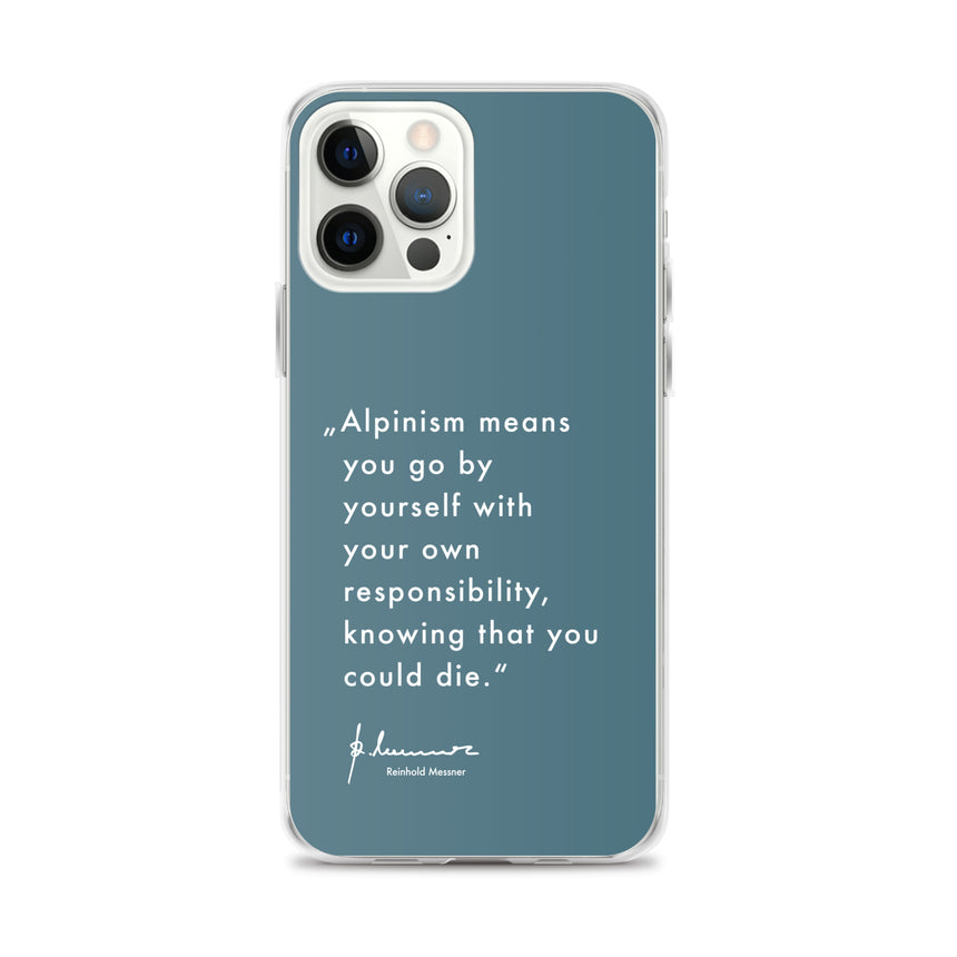 iPhone Case - Alpinism means - petrol