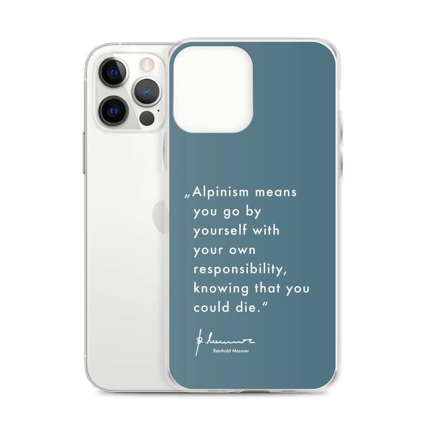 iPhone Case - Alpinism means - petrol