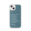 iPhone Case - Alpinism means - petrol