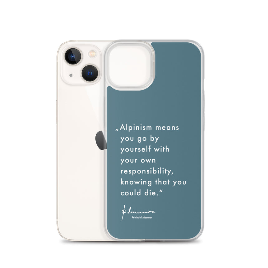 iPhone Case - Alpinism means - petrol