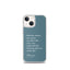 iPhone Case - Alpinism means - petrol