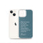 iPhone Case - Alpinism means - petrol