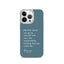 iPhone Case - Alpinism means - petrol