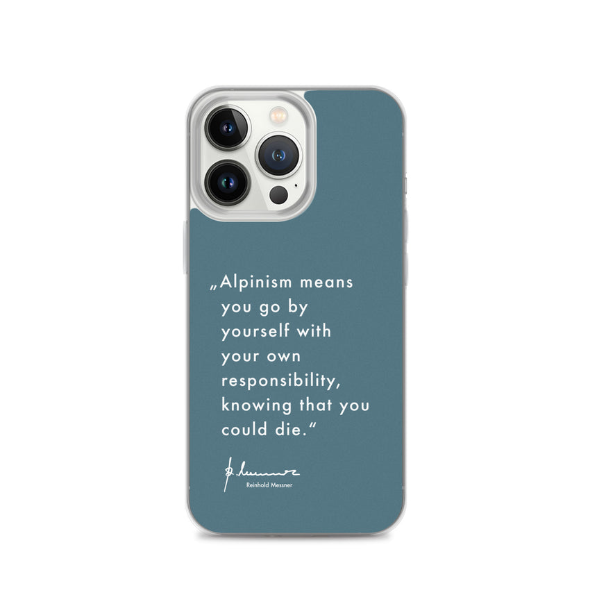 iPhone Case - Alpinism means - petrol
