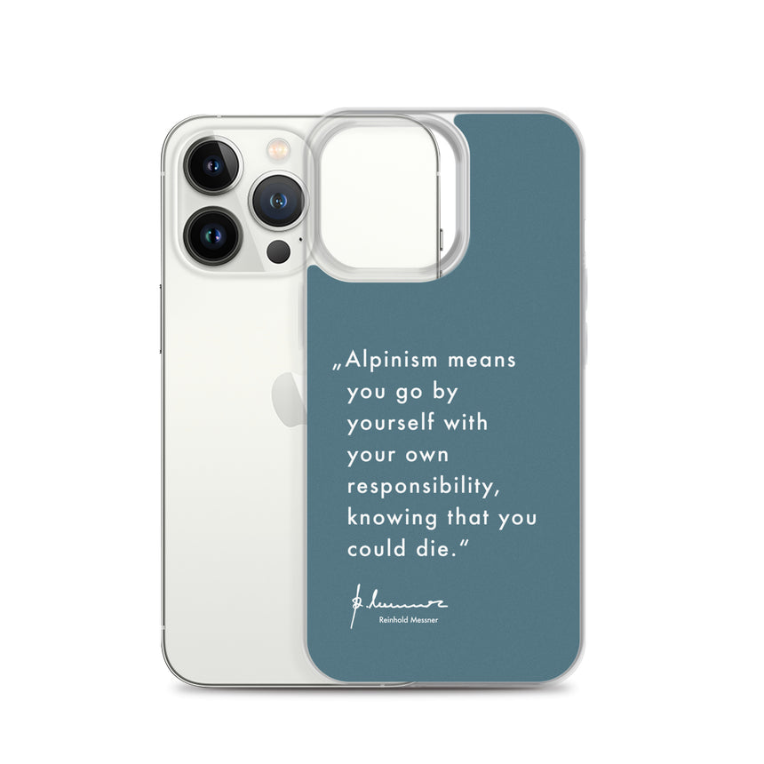 iPhone Case - Alpinism means - petrol