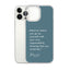 iPhone Case - Alpinism means - petrol