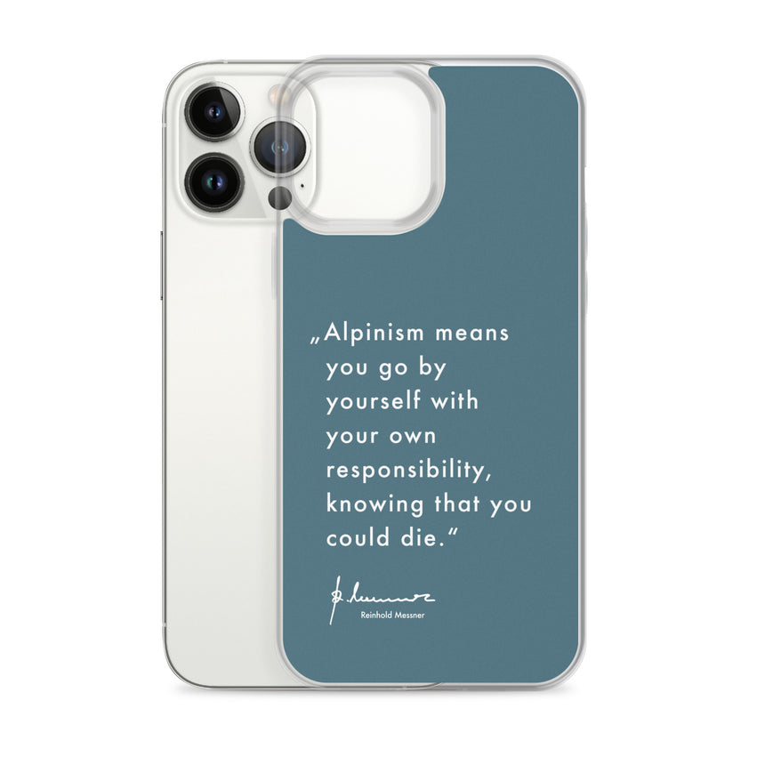 iPhone Case - Alpinism means - petrol