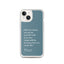 iPhone Case - Alpinism means - petrol