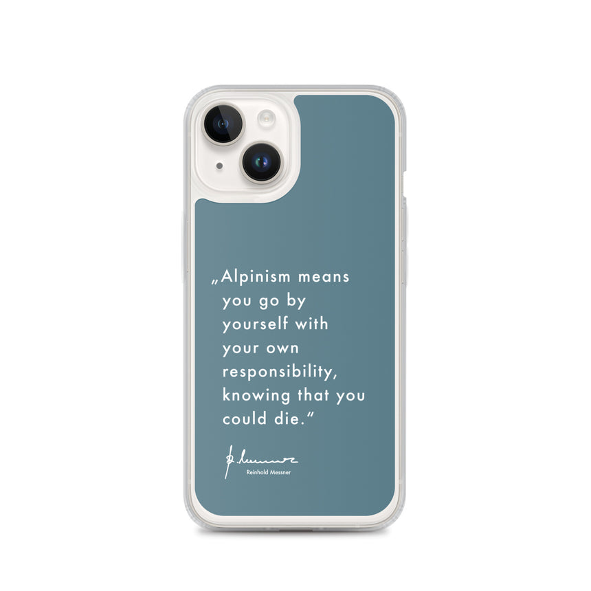 iPhone Case - Alpinism means - petrol