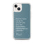 iPhone Case - Alpinism means - petrol