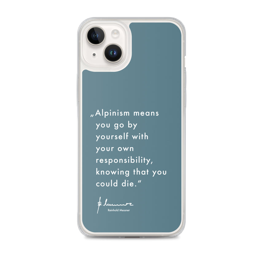 iPhone Case - Alpinism means - petrol