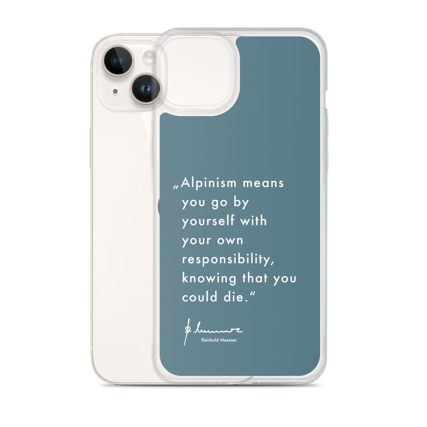 iPhone Case - Alpinism means - petrol