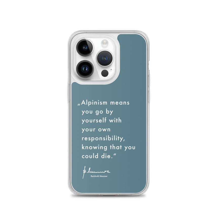 iPhone Case - Alpinism means - petrol