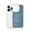 iPhone Case - Alpinism means - petrol