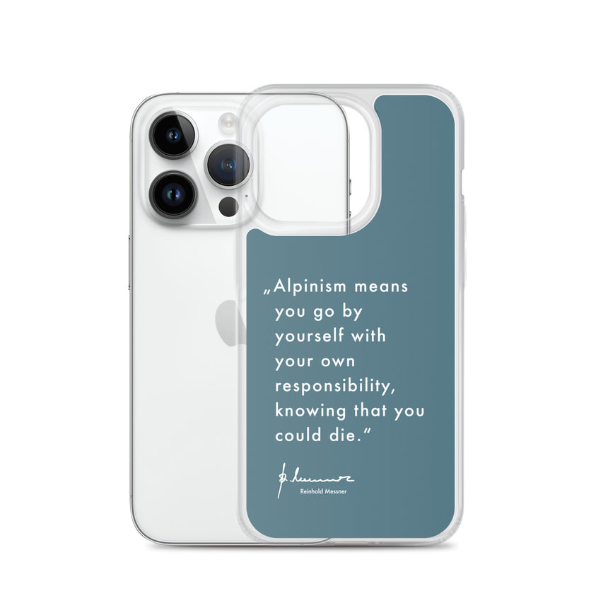 iPhone Case - Alpinism means - petrol