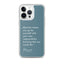 iPhone Case - Alpinism means - petrol