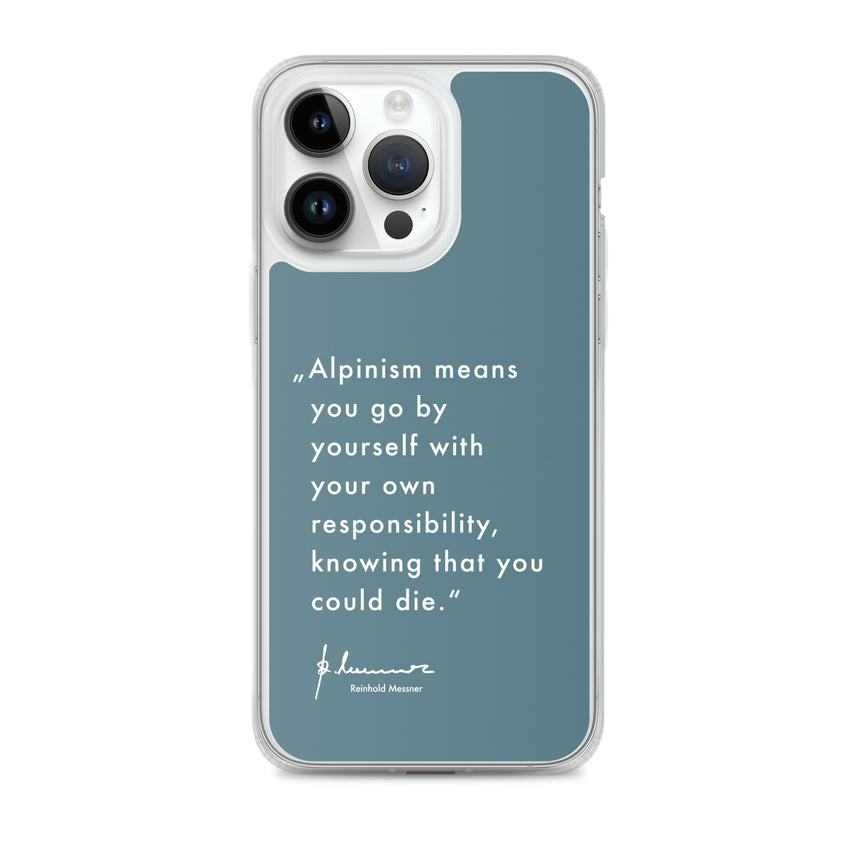 iPhone Case - Alpinism means - petrol