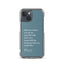 iPhone Case - Alpinism means - petrol