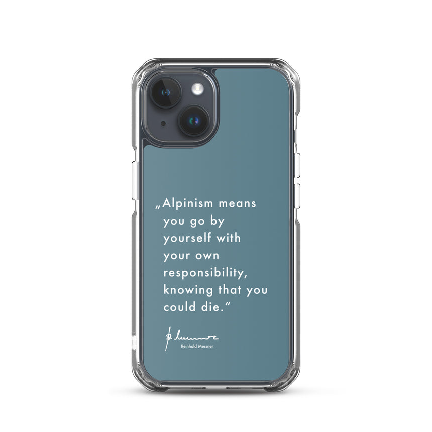 iPhone Case - Alpinism means - petrol
