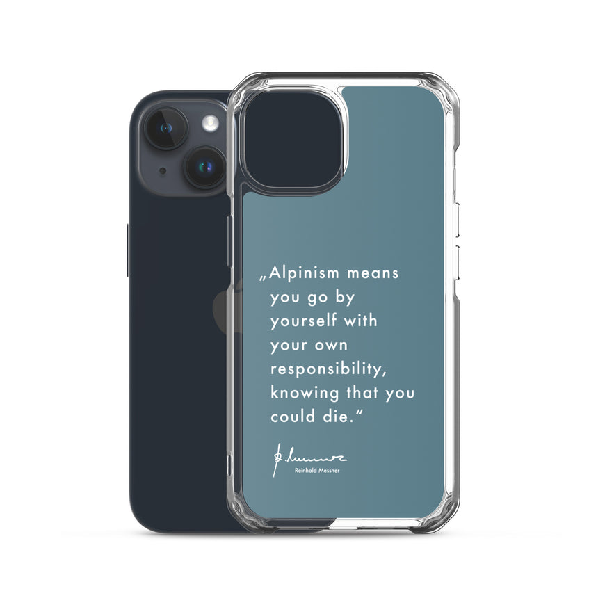 iPhone Case - Alpinism means - petrol