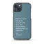 iPhone Case - Alpinism means - petrol