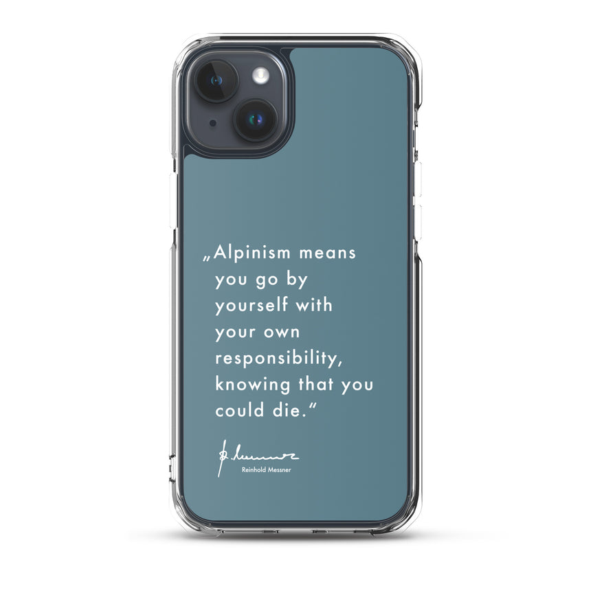 iPhone Case - Alpinism means - petrol