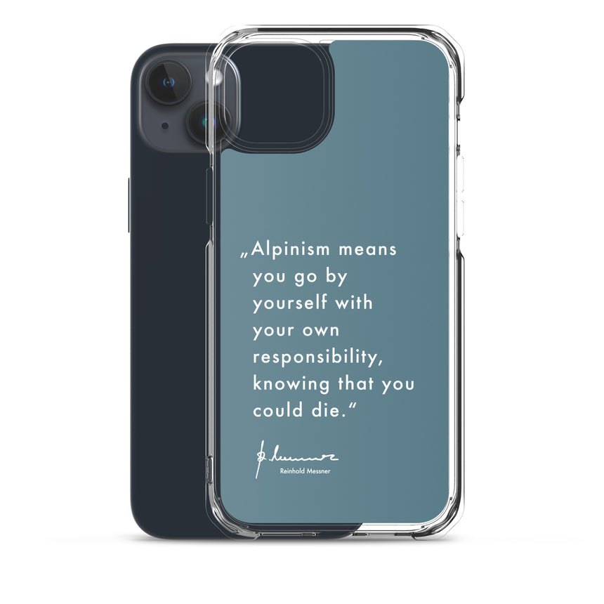 iPhone Case - Alpinism means - petrol