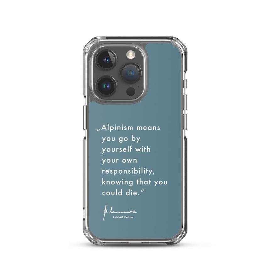 iPhone Case - Alpinism means - petrol