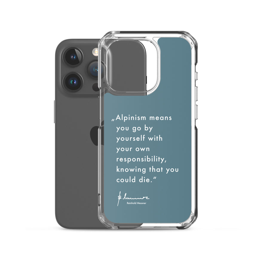 iPhone Case - Alpinism means - petrol