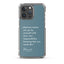 iPhone Case - Alpinism means - petrol