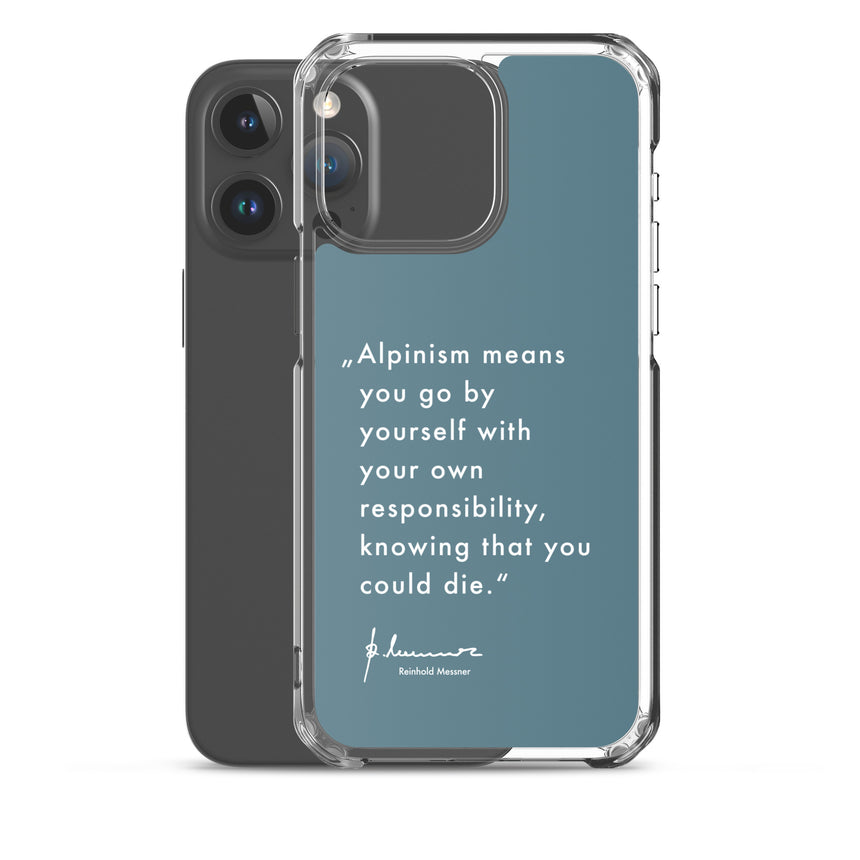 iPhone Case - Alpinism means - petrol