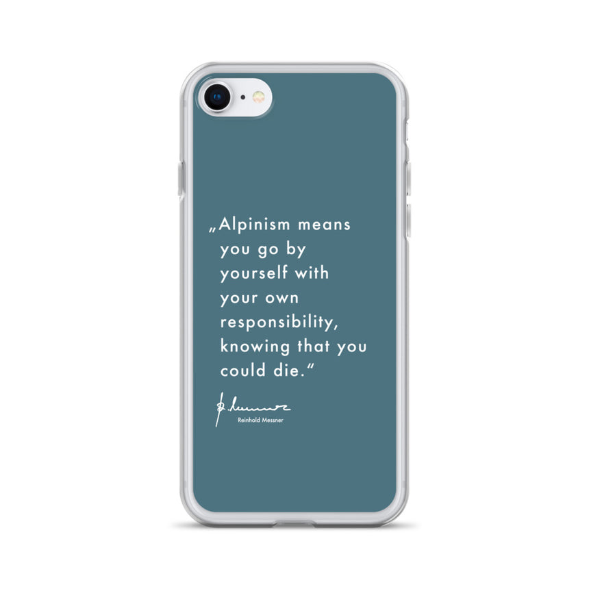 iPhone Case - Alpinism means - petrol