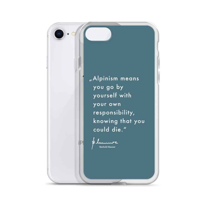 iPhone Case - Alpinism means - petrol