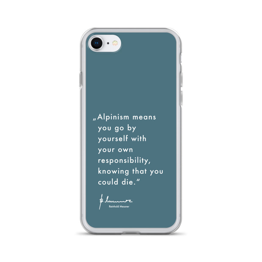 iPhone Case - Alpinism means - petrol