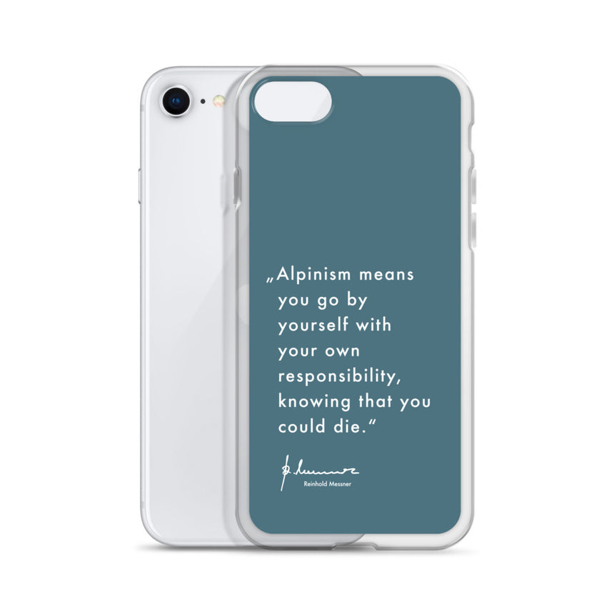 iPhone Case - Alpinism means - petrol