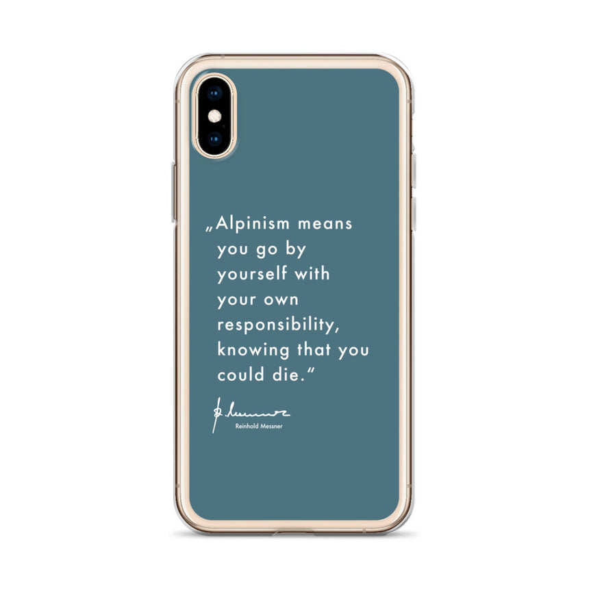 iPhone Case - Alpinism means - petrol