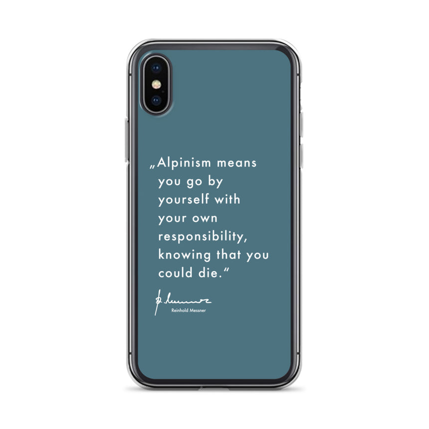 iPhone Case - Alpinism means - petrol