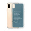 iPhone Case - Alpinism means - petrol