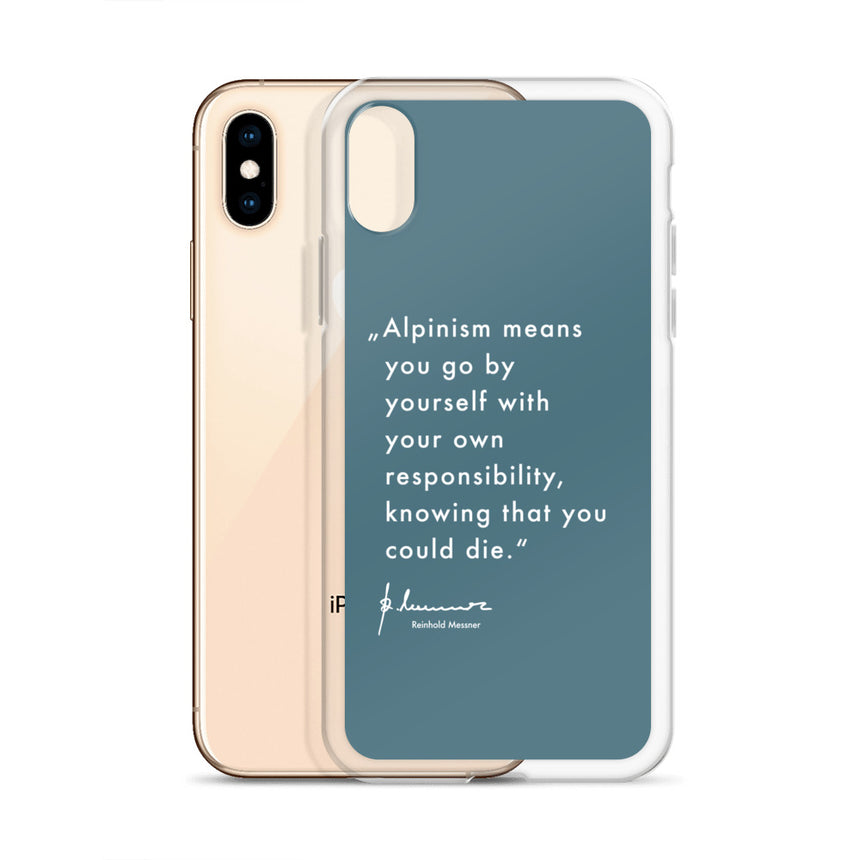 iPhone Case - Alpinism means - petrol