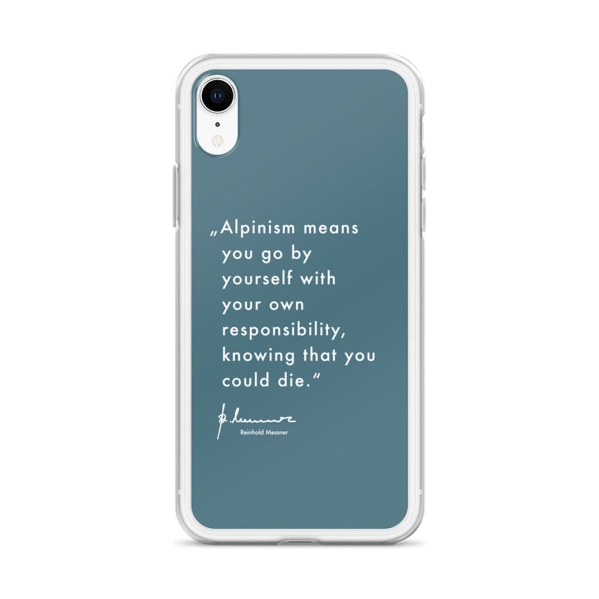 iPhone Case - Alpinism means - petrol